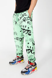 Typographic Print jogger LOST LOACLITY