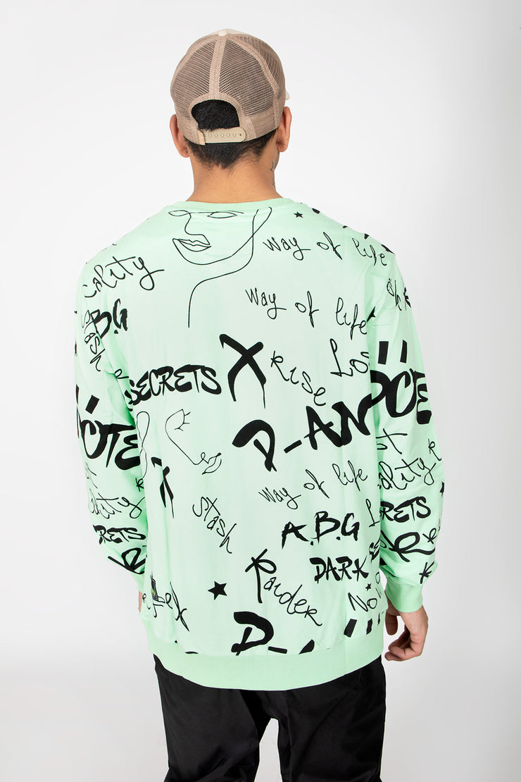 Typographic Print sweatshirt LOST LOCALITY