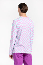 Checkerboard LS tshirt