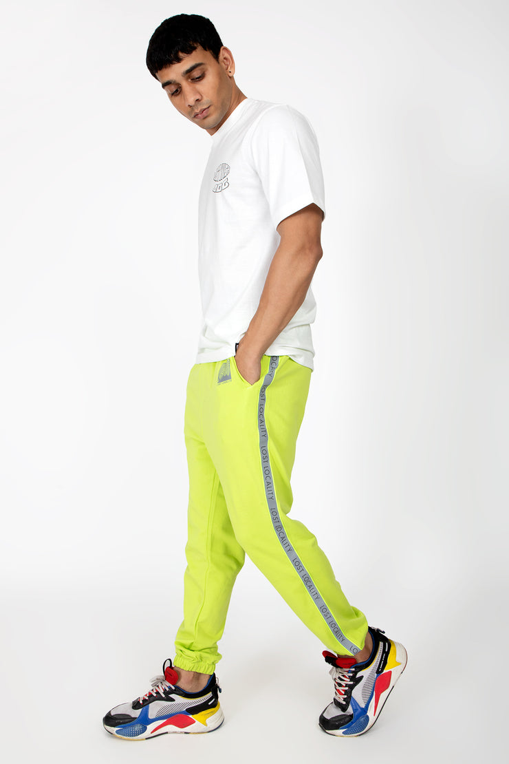Reflective Side Tape sweat pants LOST LOCALITY