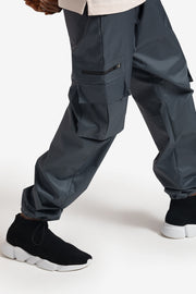 Grey color cargo track pants