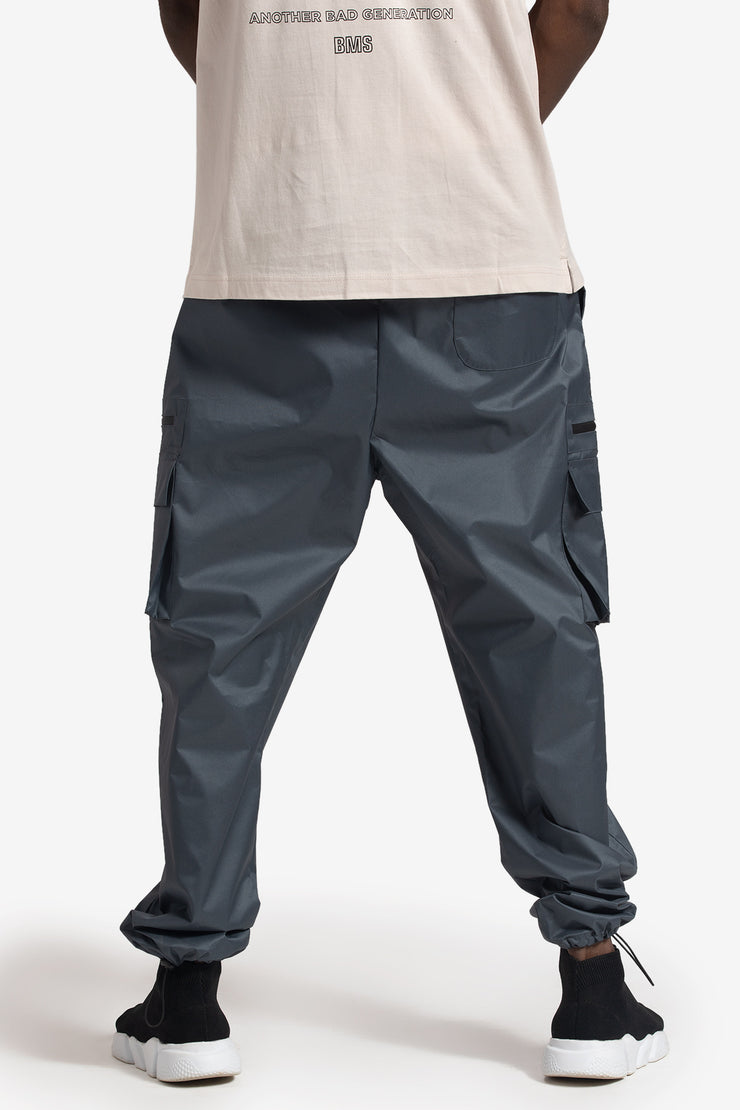 Grey color cargo track pants