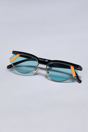 Aqua black club master sunglasses