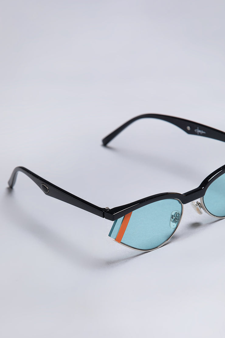 Aqua black club master sunglasses
